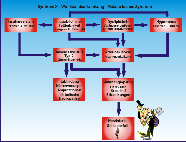 Syndrom  X, Wohlstandserkrankung, Metabolisches Syndrom